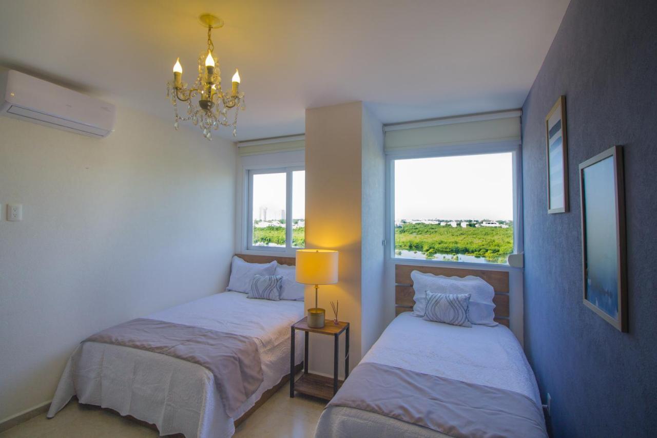 Tu Hogar Frente Al Mar Caribe, Vive Cancún Buitenkant foto